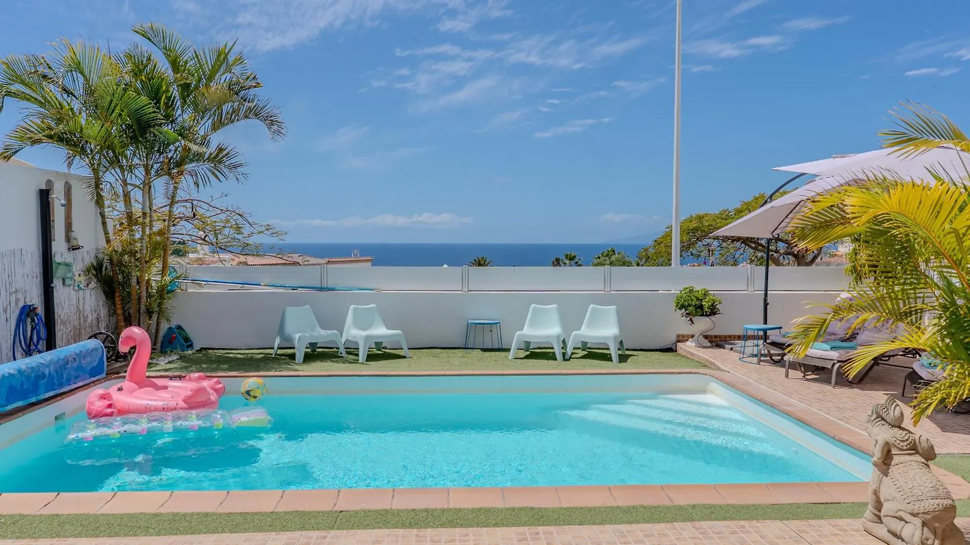 Bungalow Apartment With Private Pool & Ocean Views 阿德耶 西班牙